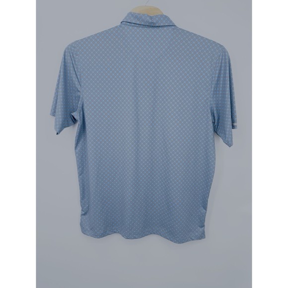 Straight Down‎ Performance Golf  Polo Shirt AOP Blue 2XL Baby Blue floral print - Picture 8 of 13